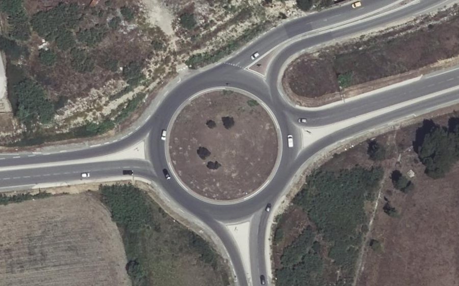 Vue aérienne du Rond-point anonyme n°6313283
