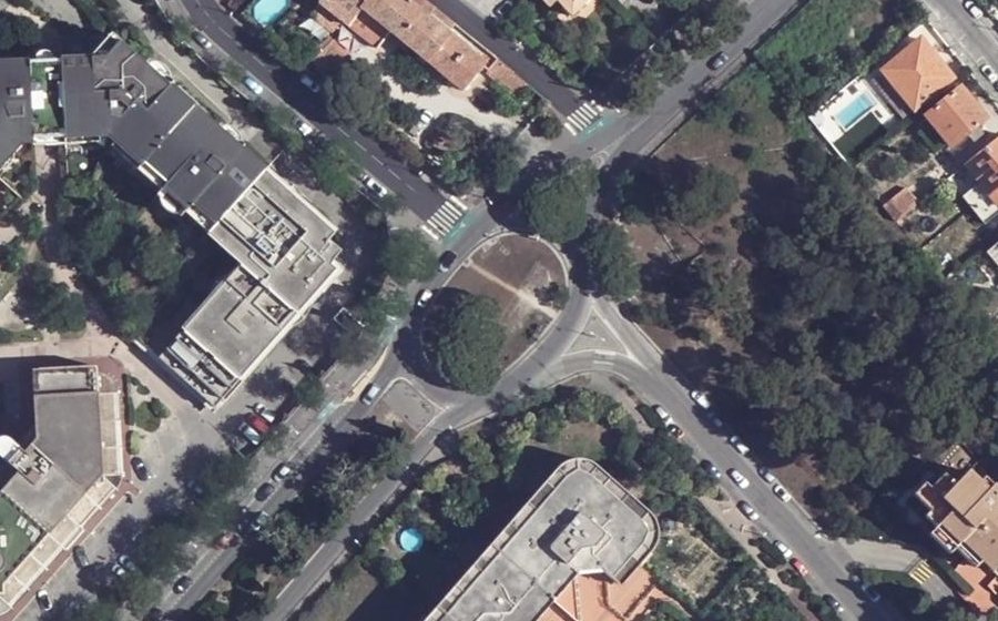 Vue aérienne du Avenue d'Haïfa