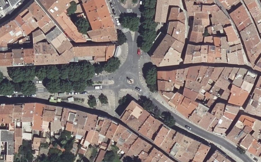 Vue aérienne du Place Pasteur