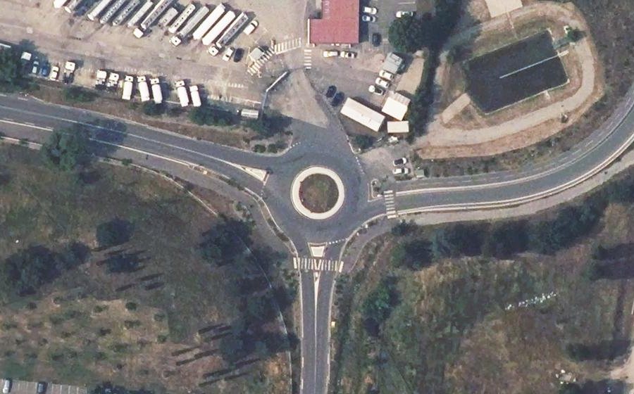 Vue aérienne du Chemin du Barrage