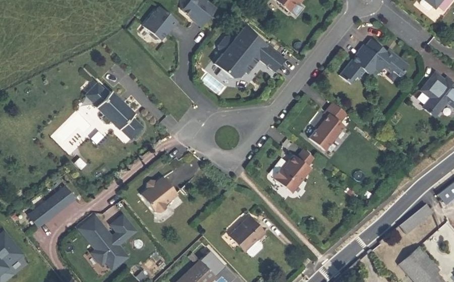 Vue aérienne du Rue du Clos du Manoir
