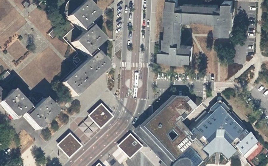 Vue aérienne du Avenue de Champ Fleuri