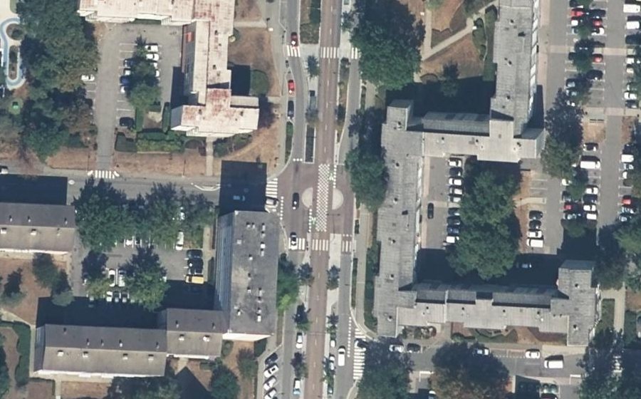 Vue aérienne du Avenue de Champ Fleuri