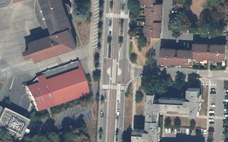 Vue aérienne du Avenue de Champ Fleuri