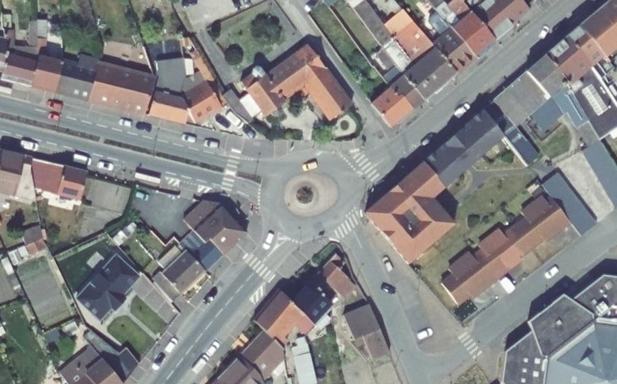 Vue aérienne du Rond-Point de la 5e République