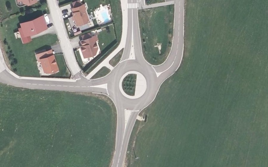 Vue aérienne du Route Blanche