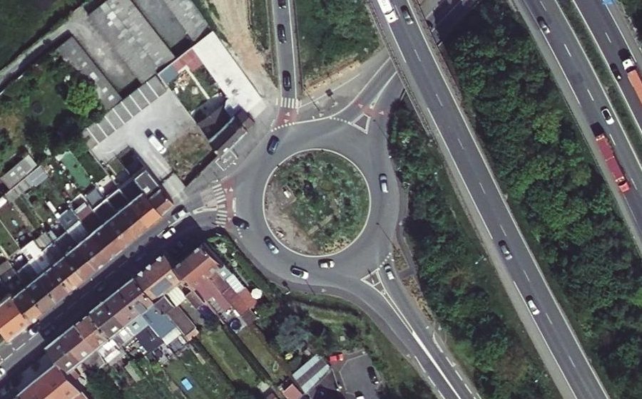 Vue aérienne du Rond-Point Sadi Carnot