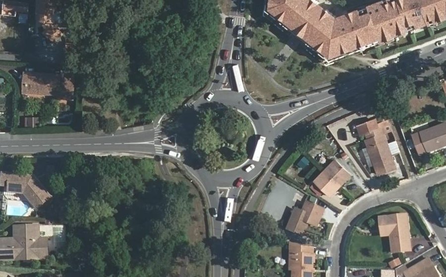 Vue aérienne du Rond-Point de Césarée