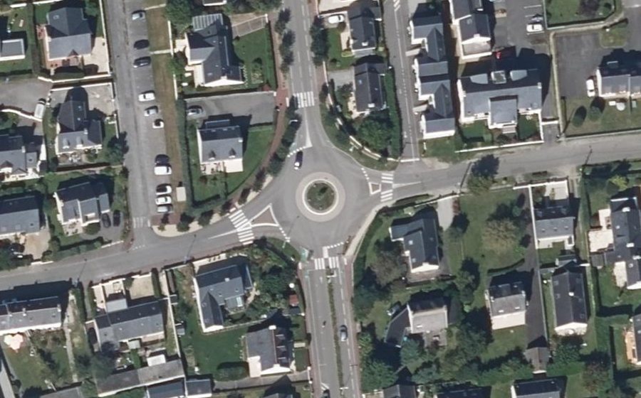 Vue aérienne du Boulevard René Cassin