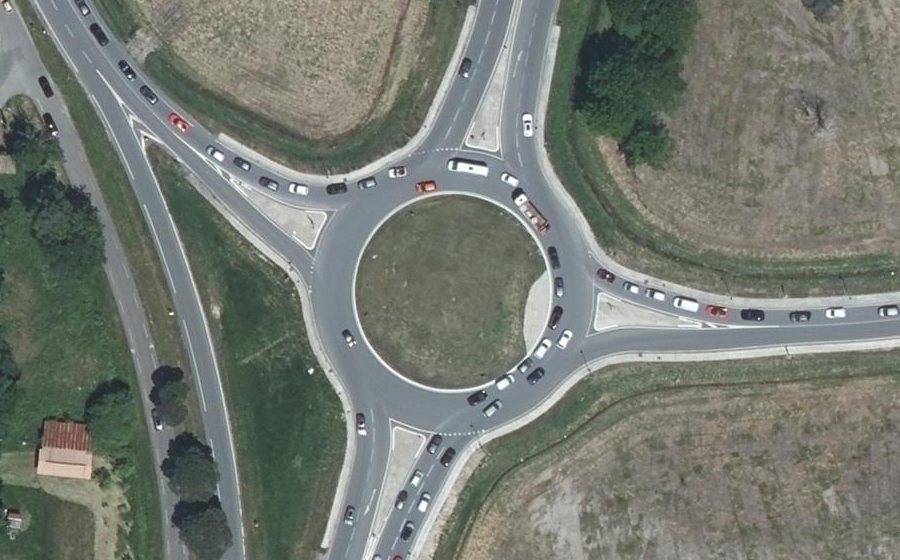 Vue aérienne du Rond-Point du Bois de Rome