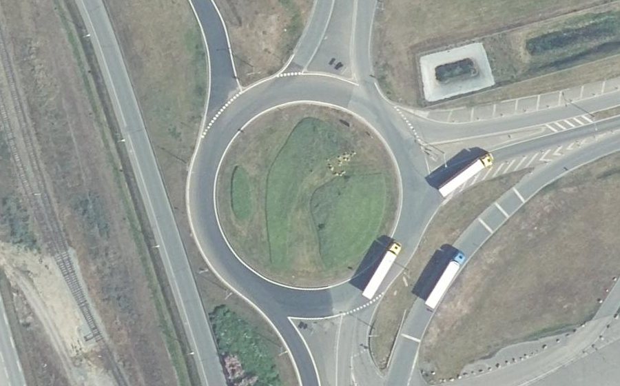 Vue aérienne du Giratoire du Petit Denna