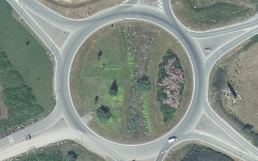 Vue aérienne du Carrefour des Continents