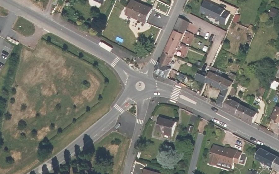 Vue aérienne du Rue de Bayeux