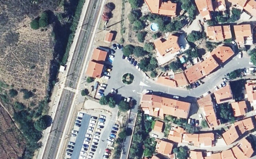Vue aérienne du Place de la Gare