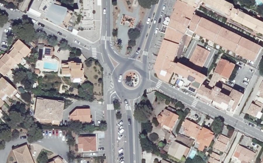 Vue aérienne du Rond-Point Jacques-Loidreau