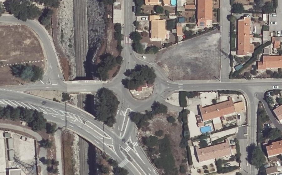 Vue aérienne du Rond-point anonyme n°65002059