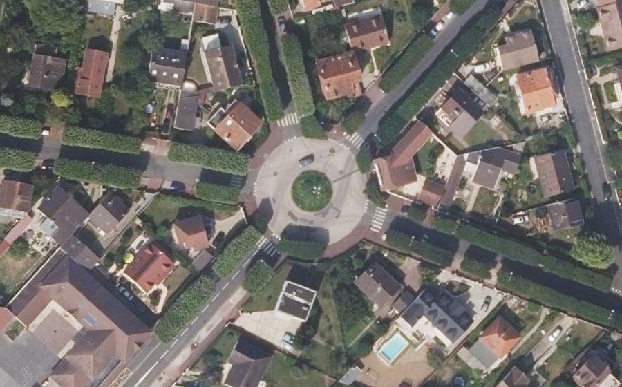 Vue aérienne de la Place Raspail