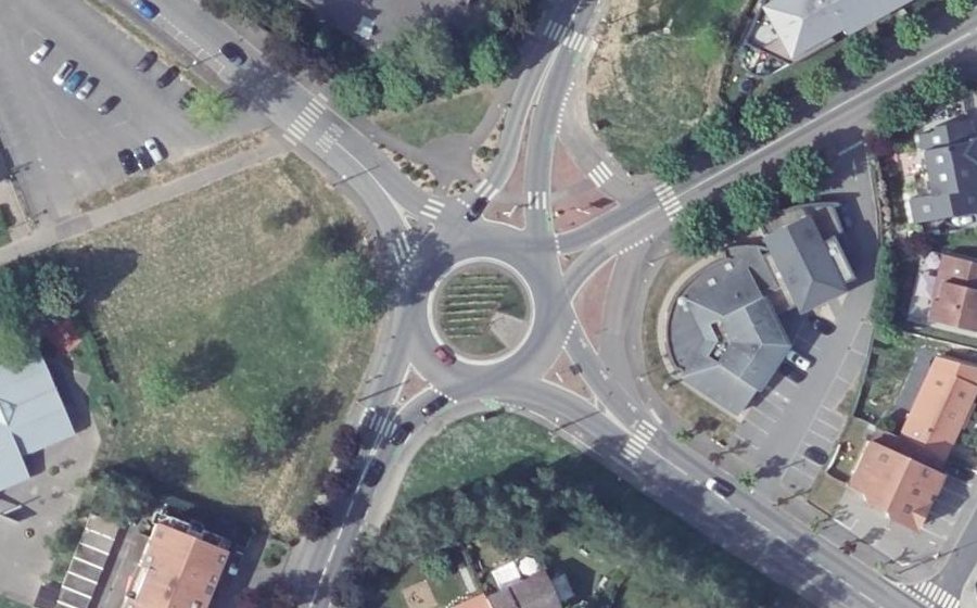 Vue aérienne du Route des Romains