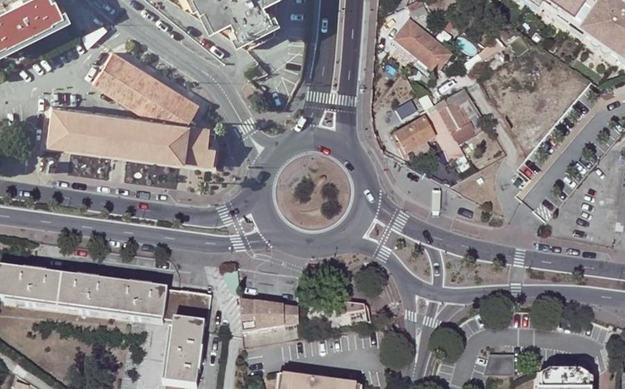 Vue aérienne du Rond-Point de la Gendarmerie Nationale