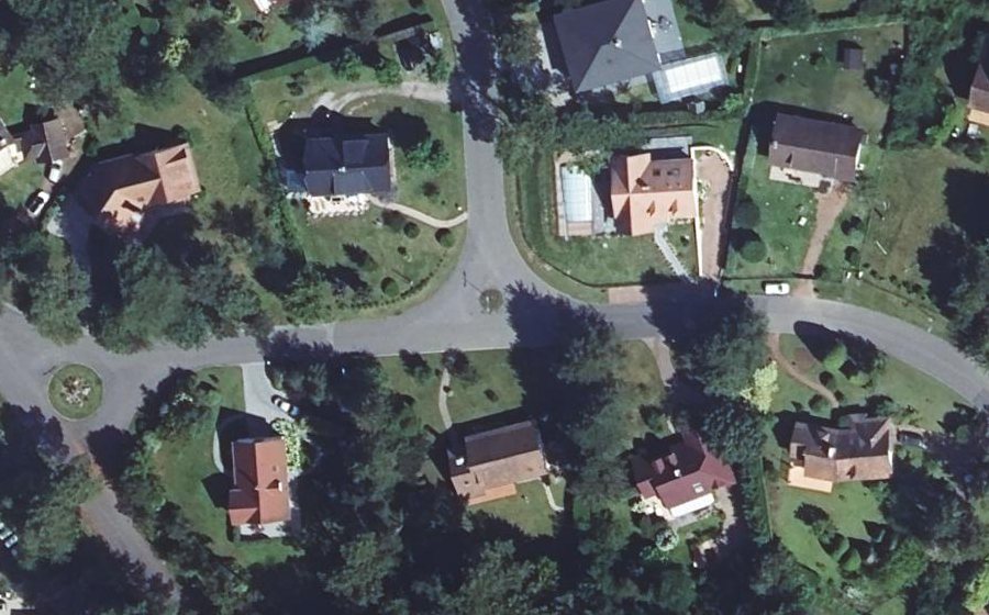 Vue aérienne du Allée de la Huttière