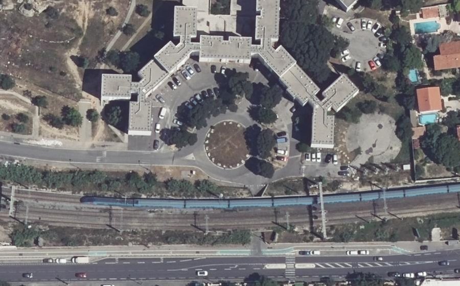 Vue aérienne du Porte de la Pomme
