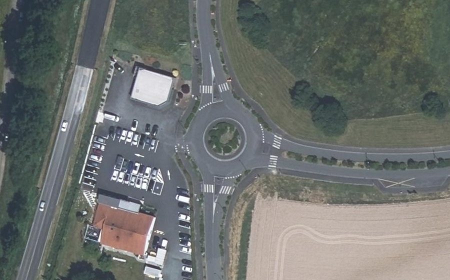 Vue aérienne du Rond-Point du Traité de Rome
