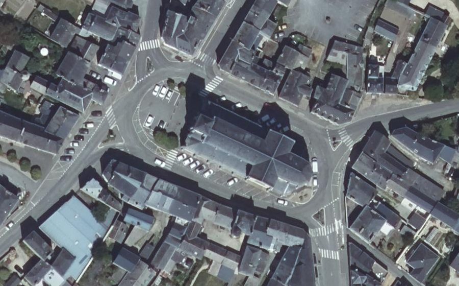 Vue aérienne du Rue du Maine