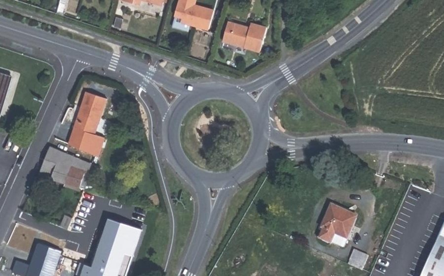 Vue aérienne du Rond-Point de Strasbourg