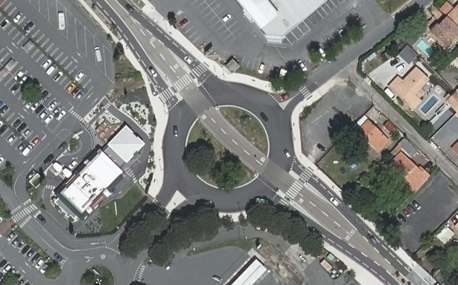 Vue aérienne du Avenue Descartes