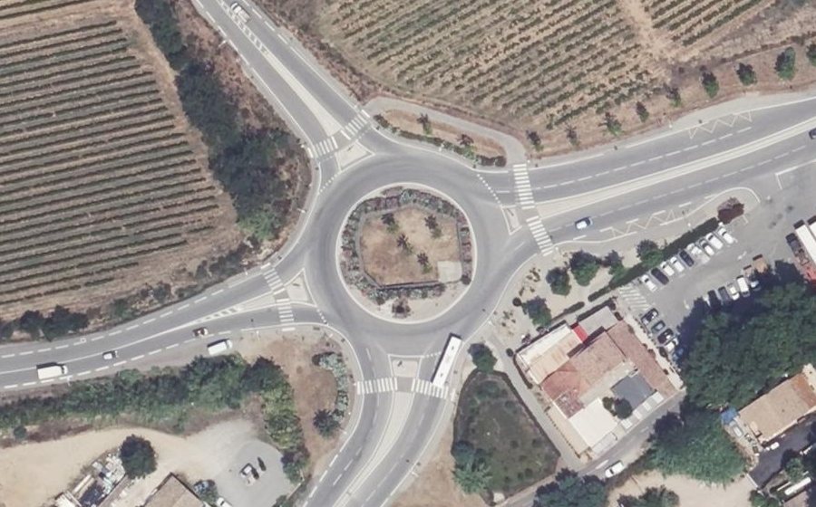 Vue aérienne du Rond-Point de l'Armistice du 11 Novembre 1918