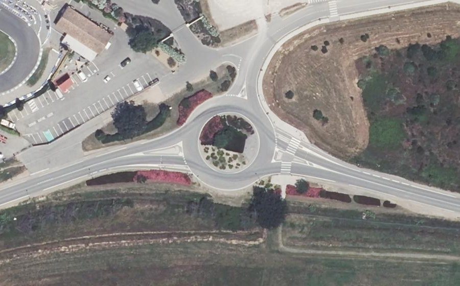 Vue aérienne du Route des Blaquières