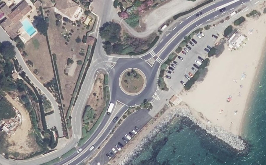 Vue aérienne du Rond-Point de Guerrevieille