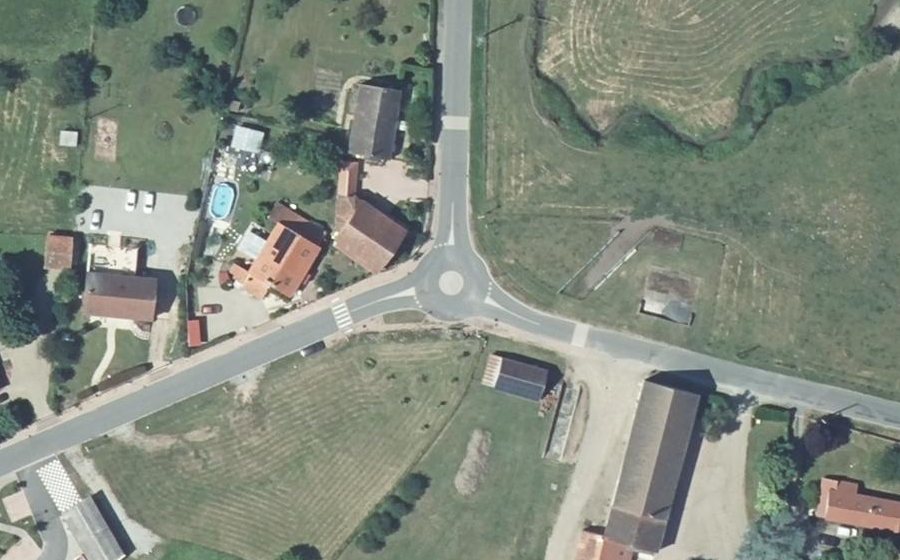 Vue aérienne du Rue de la Chaume