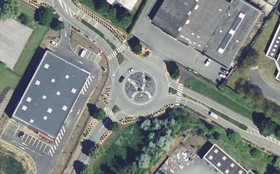 Vue aérienne du Rue Maurice Caullery