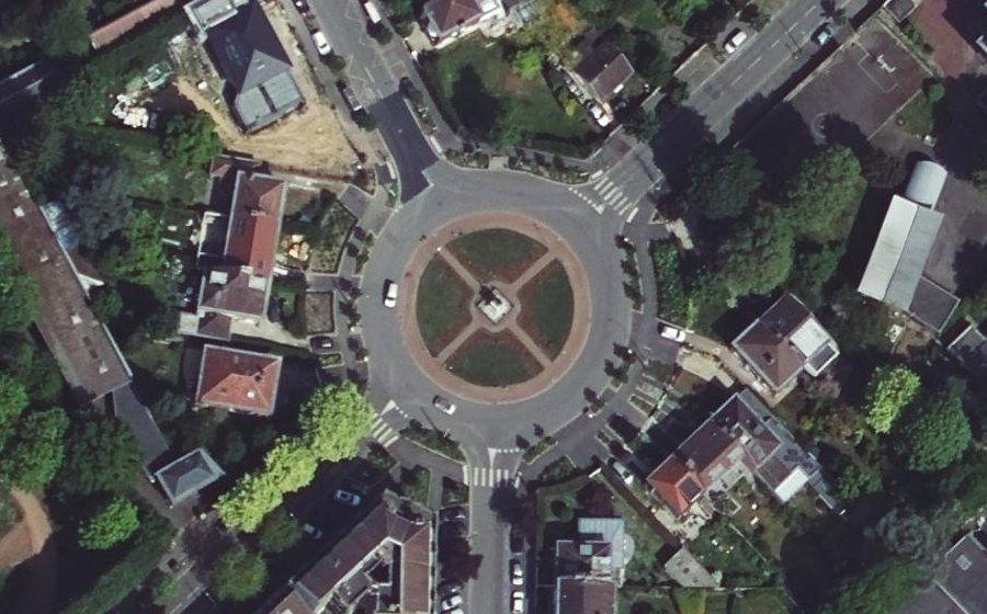 Vue aérienne de la Place de la Victoire
