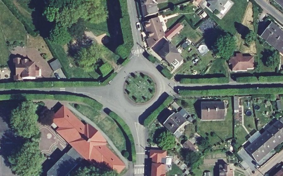 Vue aérienne du Place Gustave Gauthier