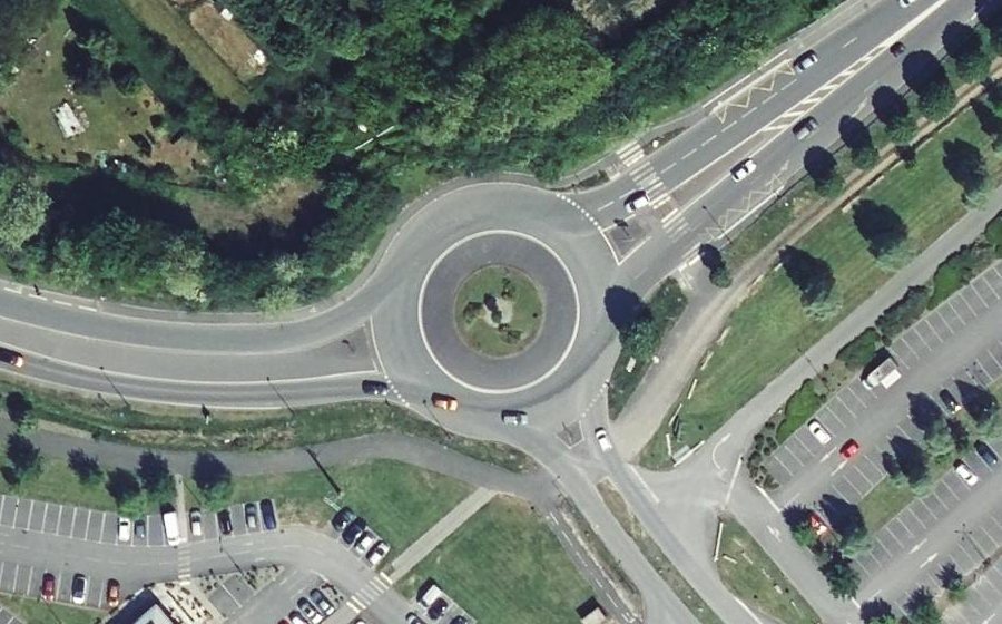 Vue aérienne du Route de Tournai