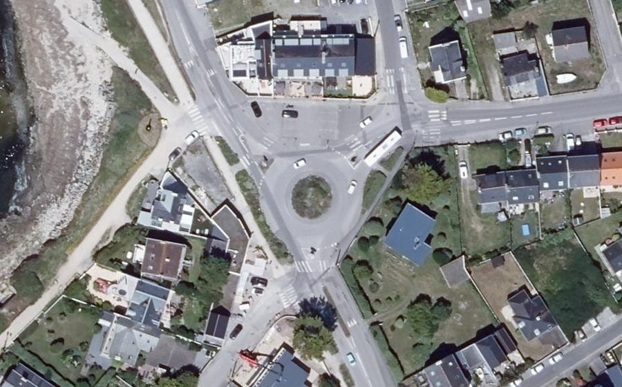 Vue aérienne du Rond-Point Keragan
