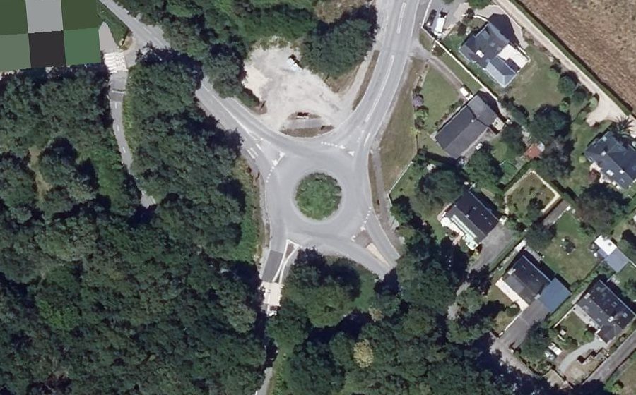 Vue aérienne du Rond-point anonyme n°662696506