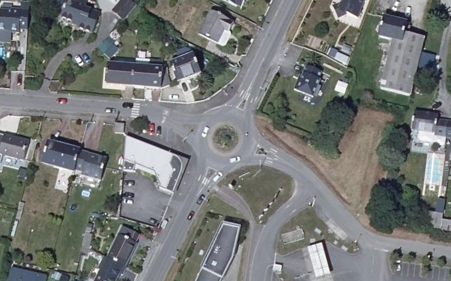 Vue aérienne du Rond-Point du Loc'h