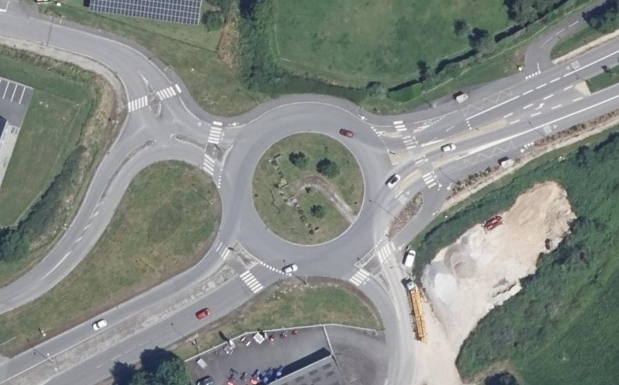 Vue aérienne du Giratoire Le Toul Douar
