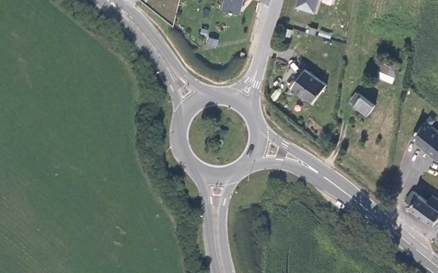 Vue aérienne du Giratoire de l'Océan