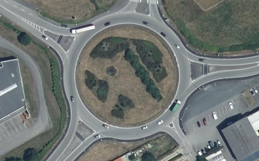 Vue aérienne du Rond-Point de Soubise