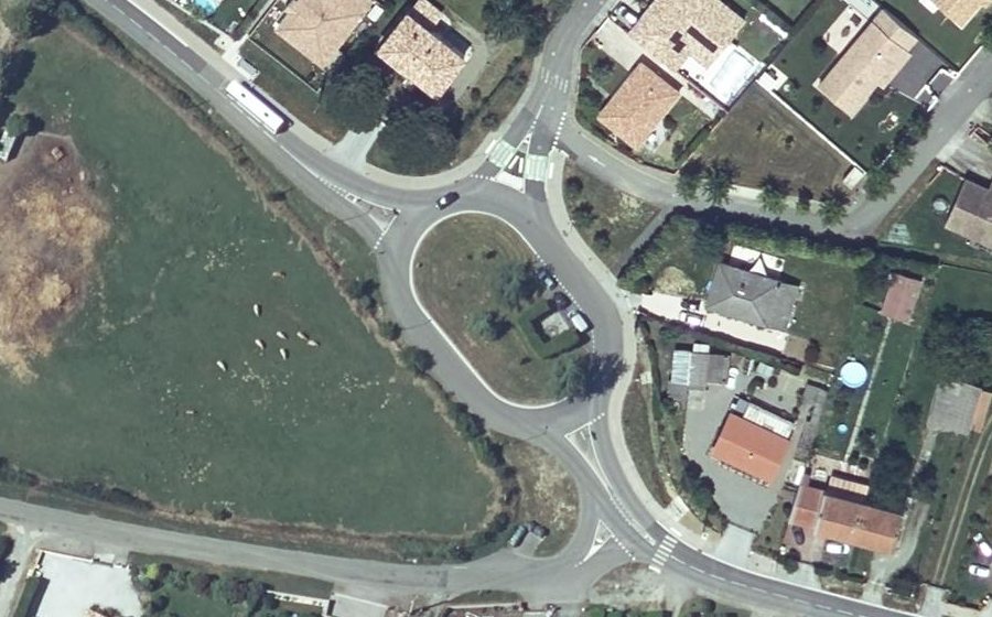 Vue aérienne du Route de Lamasquère
