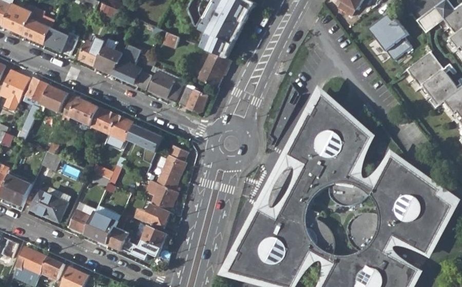 Vue aérienne du Rue de la Patouillerie