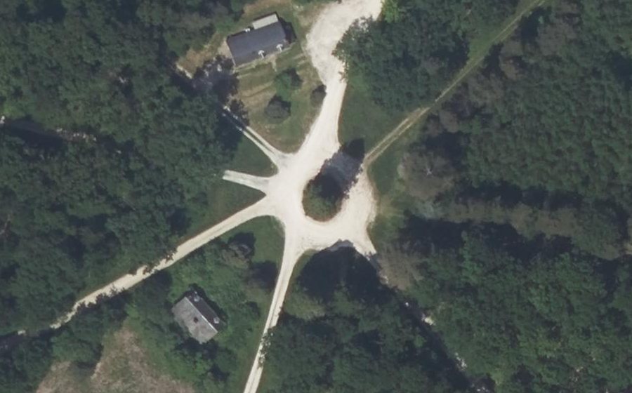 Vue aérienne du Carrefour du Ruet