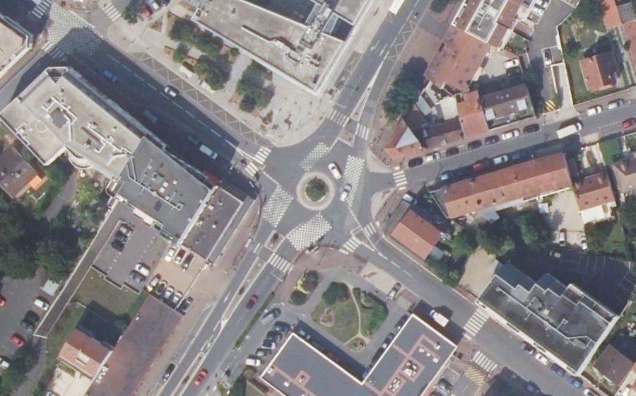 Vue aérienne du Place de la Libération
