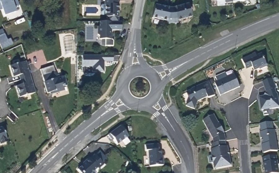 Vue aérienne du Giratoire du Guernehué
