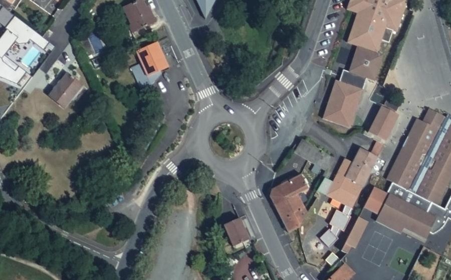 Vue aérienne du Rond-Point de la Vallée Verte