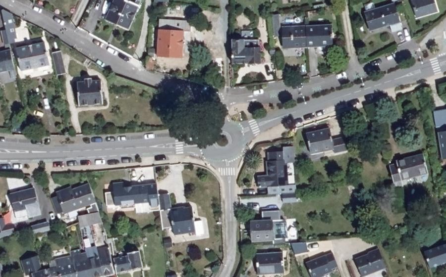 Vue aérienne du Rond-Point Labert